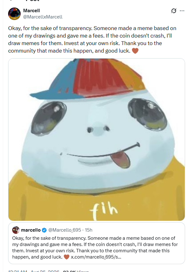 Marcell's launch and transparency post