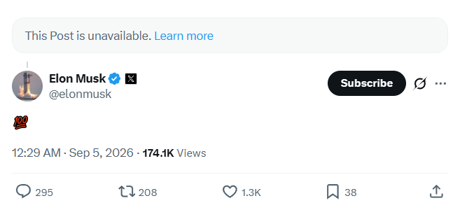 Elon Musk reply