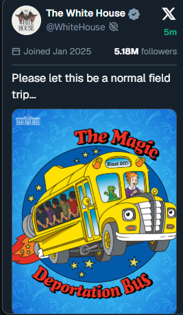 The White House post that started the meme